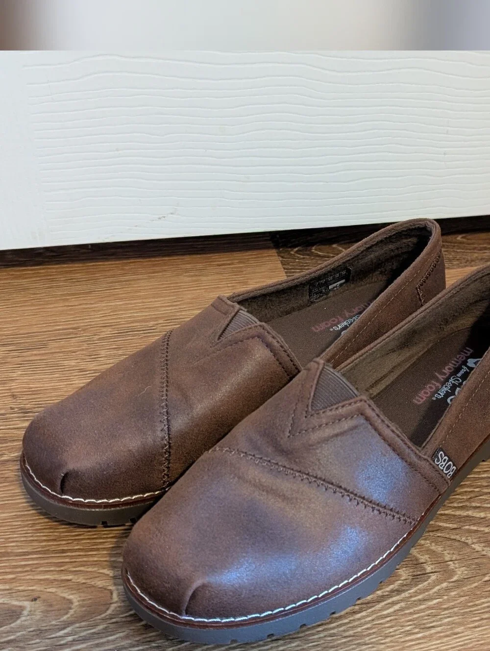 Skechers Women's BOBS Chill Lugs Brown Loafers Size 9 1/2